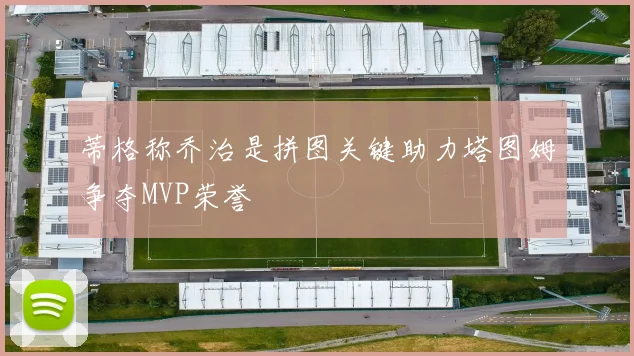 蒂格称乔治是拼图关键助力塔图姆争夺MVP荣誉